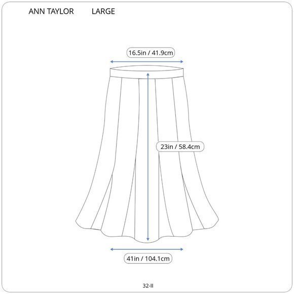 Ann Taylor A-Line Skirt‎ White Brown Black Stretch L Large - Picture 3 of 11